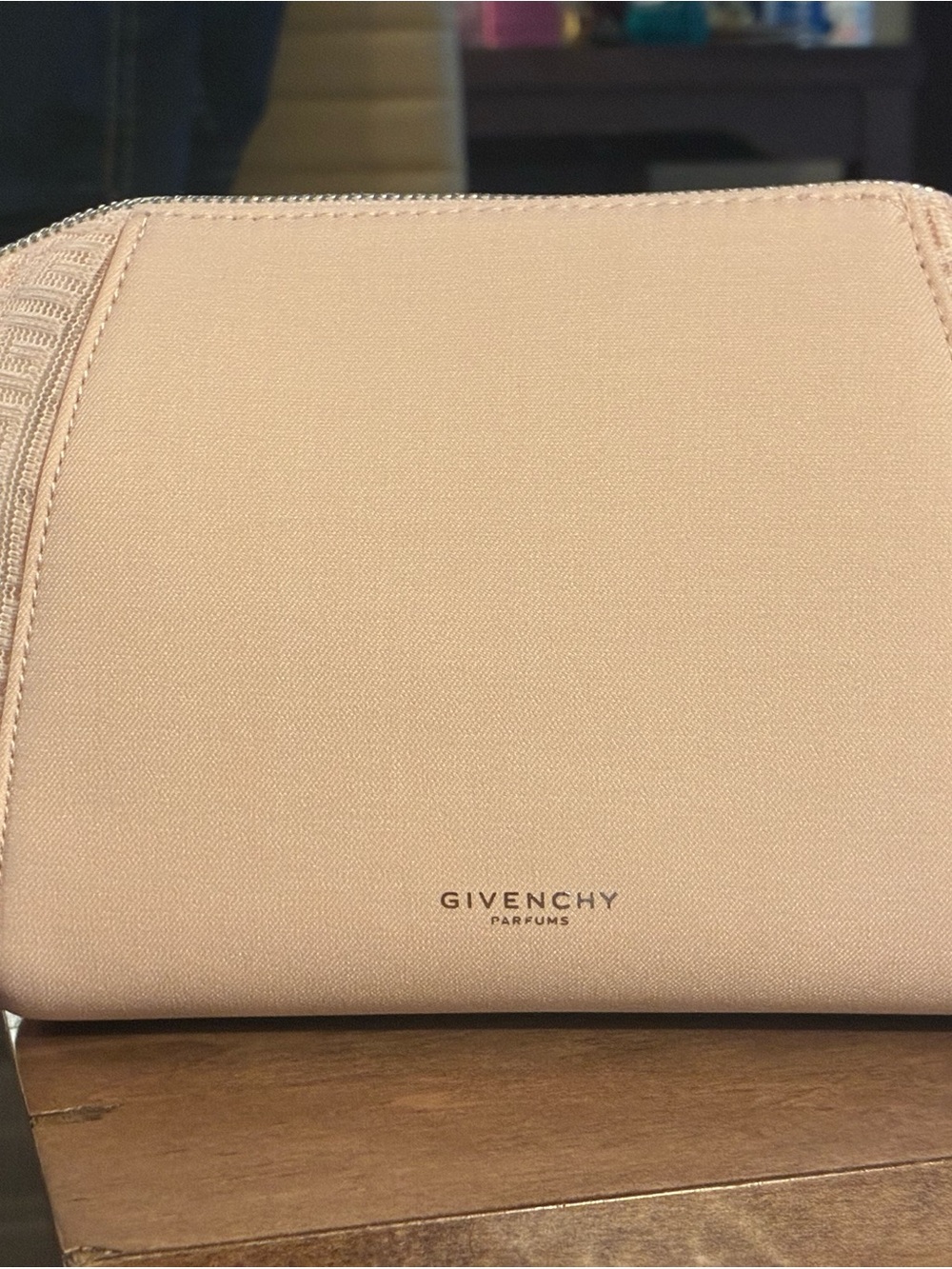 Givenchy Beautiful Rare Rose Pink Cosmetic Pouch with Silver Givenchy Embossing - Picture 17 of 17